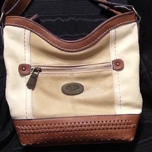 b o c Brown Tan Leather Purse 👜